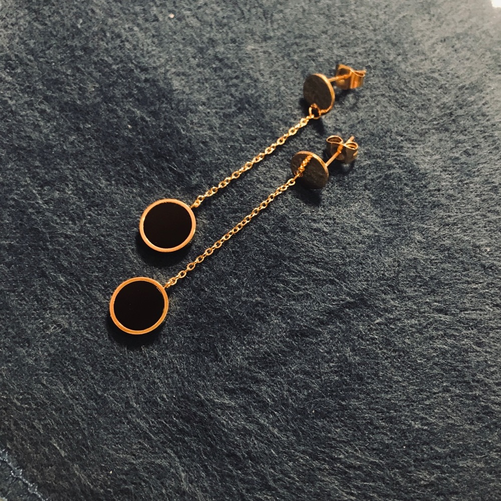 Gold Earrings | Japanese Sutairu スタイル - New! - Picture 2 of 3